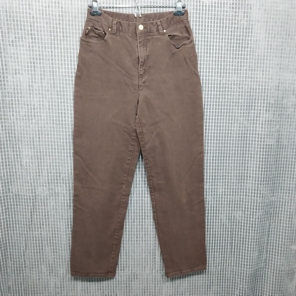 Lauren Jeans Co Ralph Lauren Straight Leg Jeans Womens 8 Brown